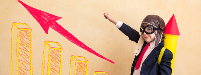 boy in a business suit with a jetpack | get more value from your company’s annual planning meeting